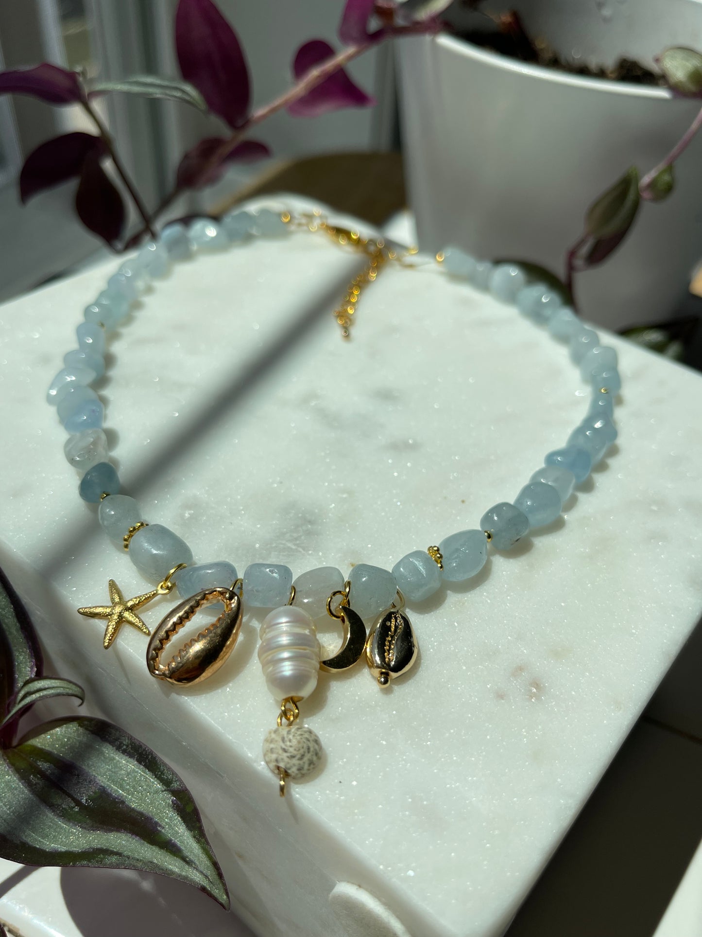 Aquamarine Pendant Necklace