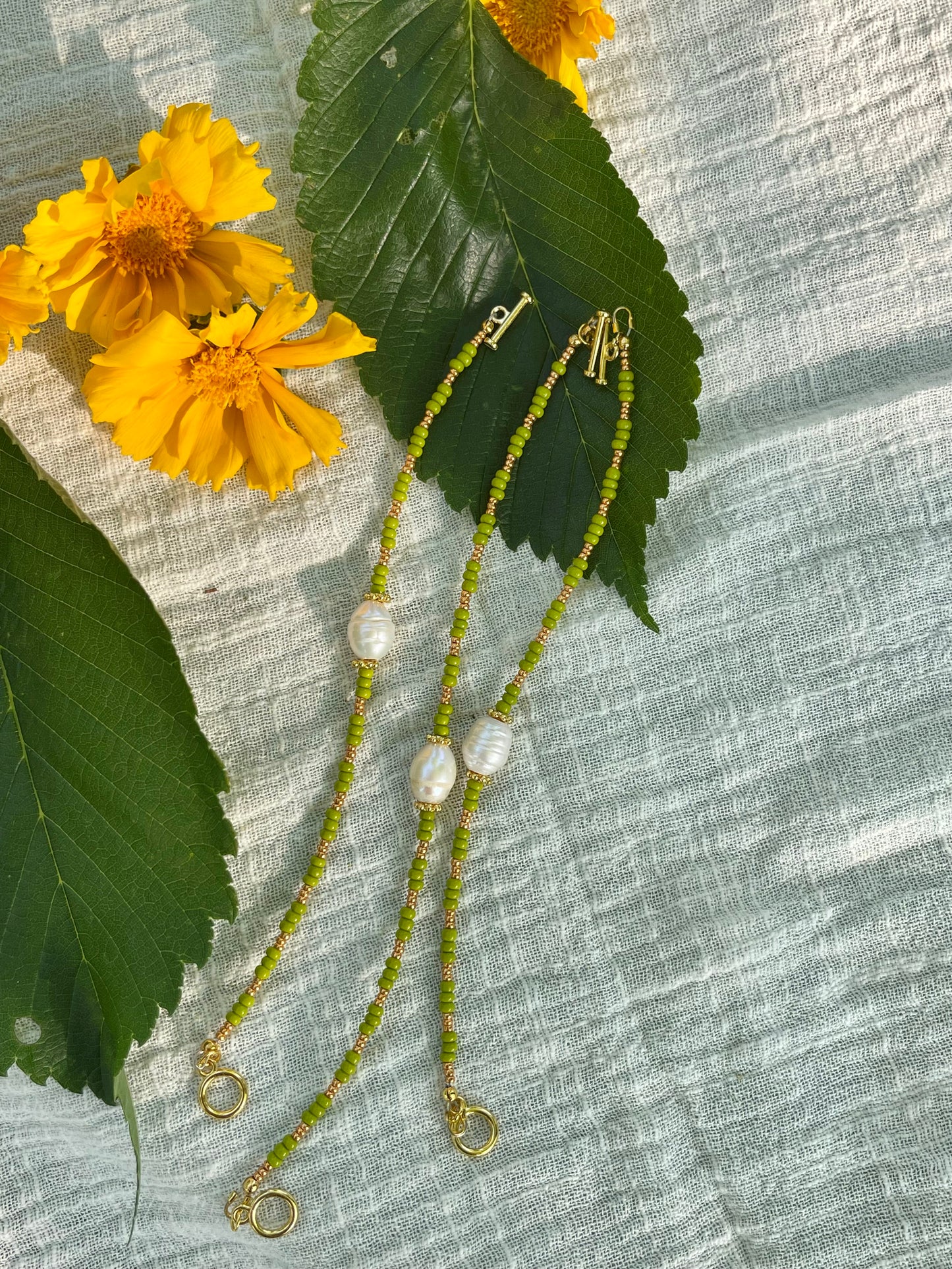 Beaded Freshwater Pearl Bracelets