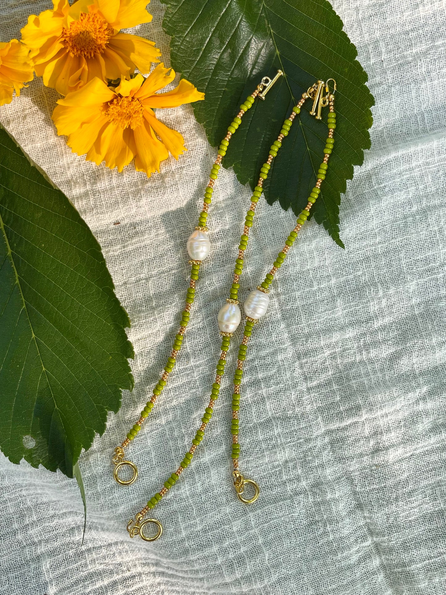 Beaded Freshwater Pearl Bracelets