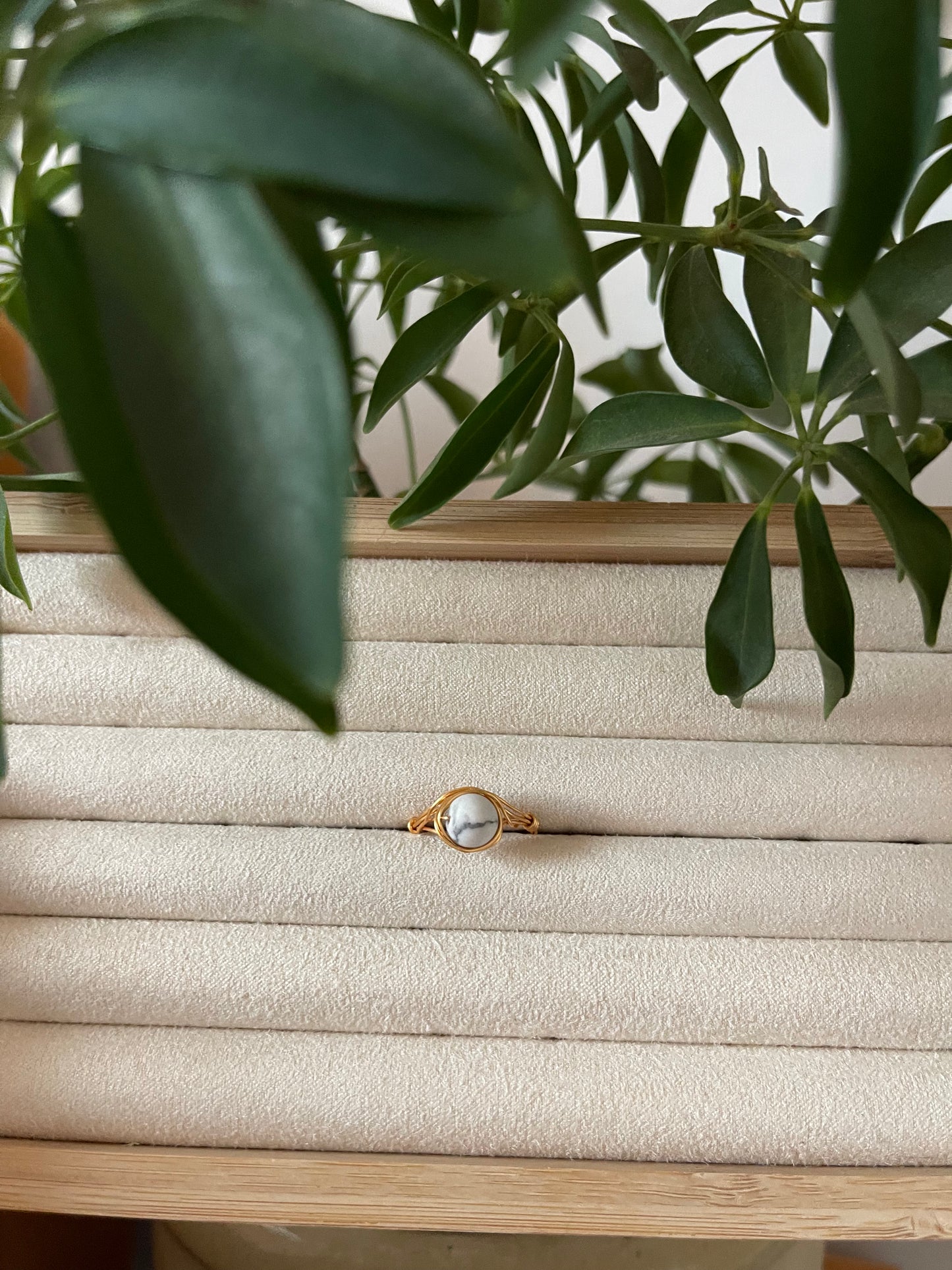 Howlite Ring