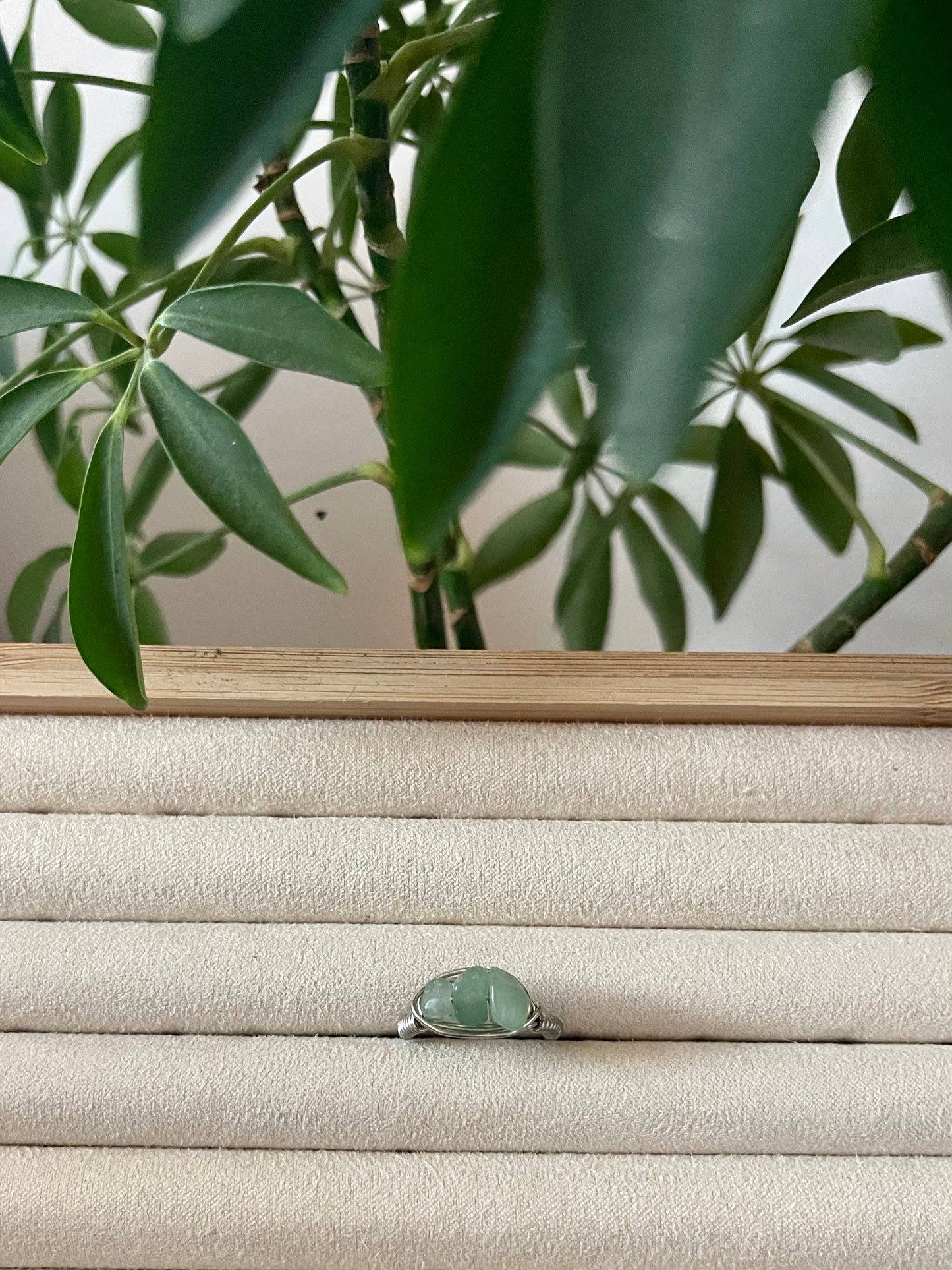 Triple Wrap, Single Color: Green Aventurine