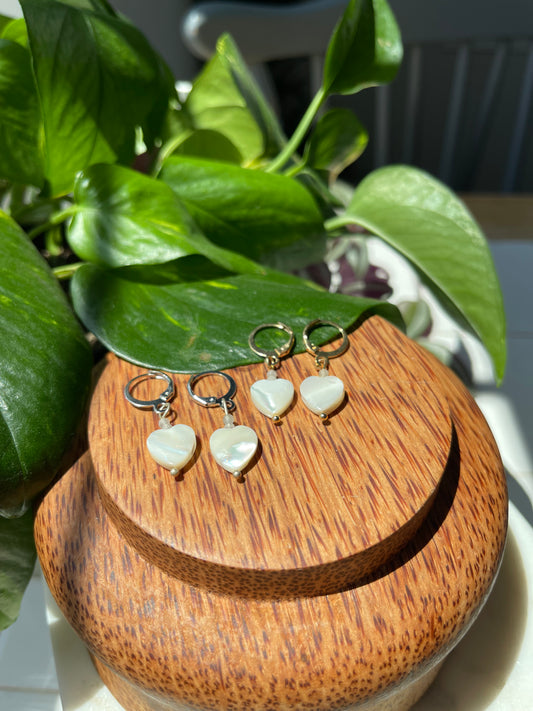 Shell Heart Earrings