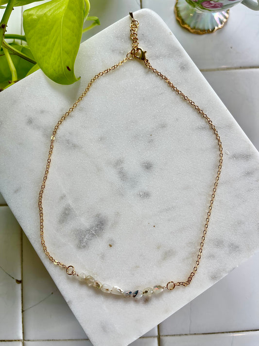 Ethiopian Opal Chain Necklace